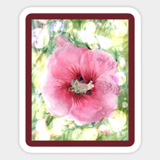 Pink Flower Sticker